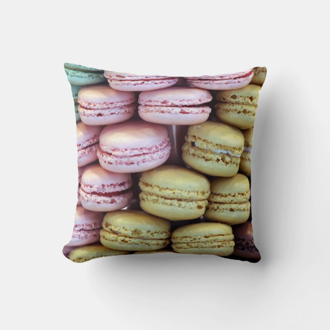 Süßes Kissenkissen bunter macaron Makronen Kissen (Vorderseite)