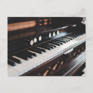 Süßes Klavier-Design Postkarte