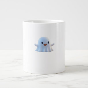 Süßes kleines Boo Retro-Grafik Jumbo-Tasse
