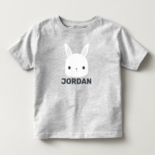 Süßes kleines Kaninchen mit personalisiertem Namen Kleinkind T-shirt