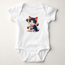 Süßes kleines Kätzchen Baby T-Shirt