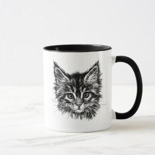 Süßes kleines Kätzchen Tasse