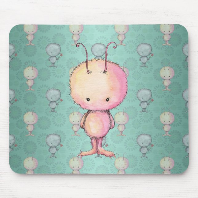 Süßes kleines Monster Mousepad (Vorne)