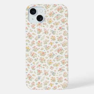 Süßes kleines verrücktes Blumenmuster nahtlos iPhone 15 Plus Hülle