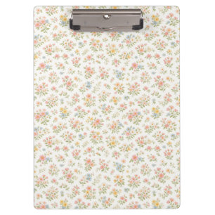 Süßes kleines verrücktes Blumenmuster nahtlos Klemmbrett