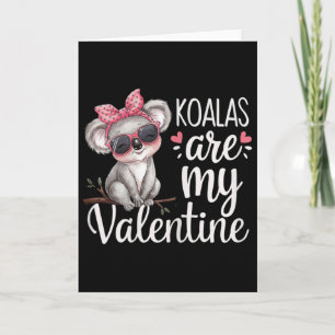 Süßes Koala-Bär-Valentin-Design Koalas sind mein V Karte