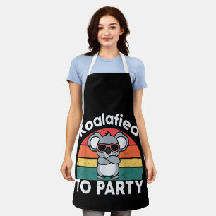 Süßes Koalafied-Party-Lustiges Koala-Design-Gesche Schürze