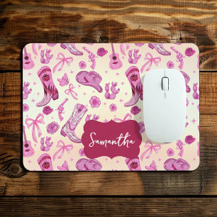 Süßes Koketten-Landmädchen-Ästhetik-Muster Mousepad