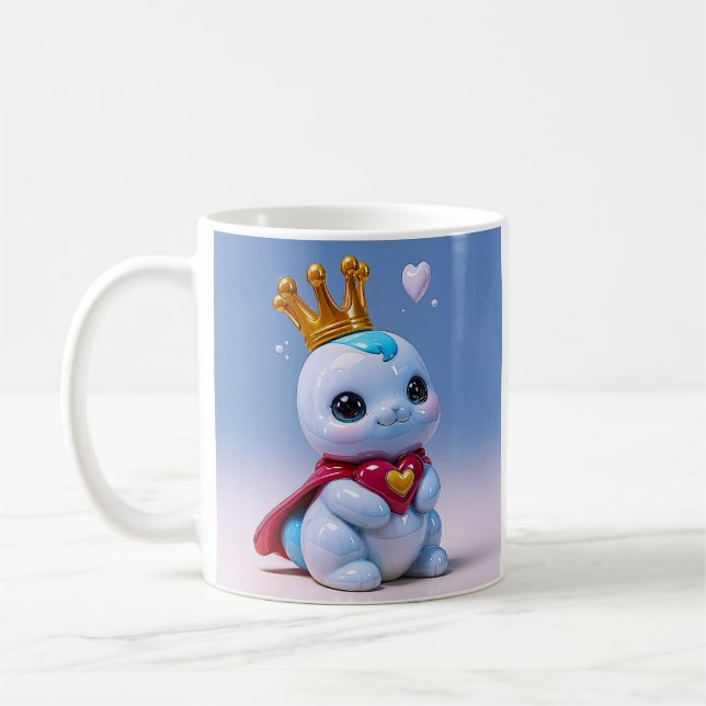 Süßes königliches Maskottchen Kaffeetasse (Links)