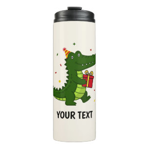 Süßes Krokodil-Geschenk Thermosbecher