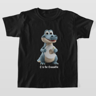 Süßes Krokodil-Kinder-T-Shirt   C steht für Krokod T-Shirt