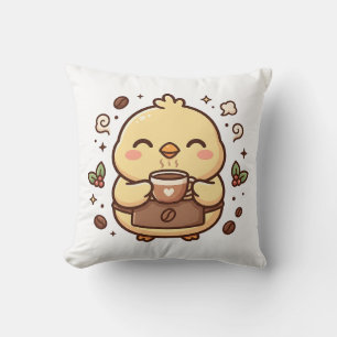 Süßes Küken Kaffee Wurfkissen Kissen