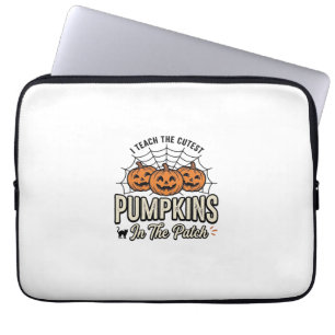 Süßes Kürbis-Lehrer-Halloween-Design_1 Laptopschutzhülle