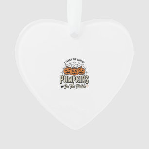 Süßes Kürbis-Lehrer-Halloween-Design_1 Ornament
