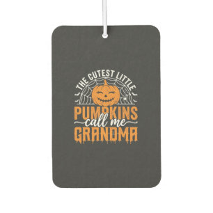 Süßes Kürbis-Oma-Halloween-Design_1 Autolufterfrischer