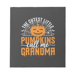 Süßes Kürbis-Oma-Halloween-Design_1 Notizblock