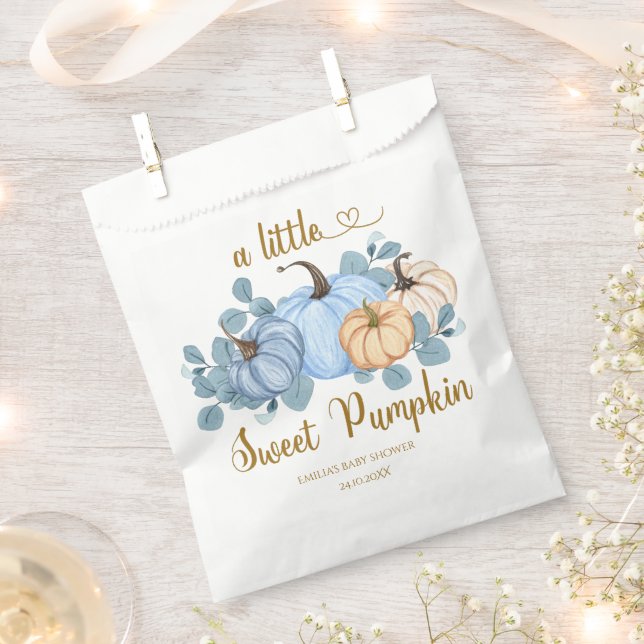 Süßes Kürbisbaby-Dusche Geschenktütchen (Ausgeschnitten)