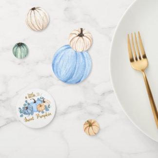 Süßes Kürbisbaby-Dusche Konfetti