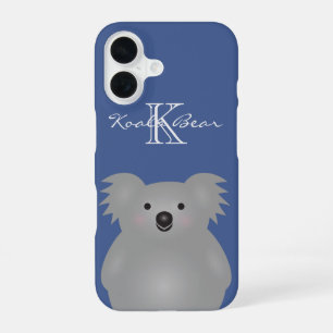 Süßes Kuschel Australien Baby Koala Bär Monogramm iPhone 16 Hülle