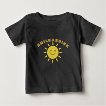 Süßes lächelndes Sonnen-Baby-T-Shirt