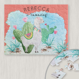 Süßes Lama-Bild - Llamazing Kinder Personalisiert