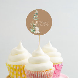 Süßes Lammkraut Cupcake Topper Runder Aufkleber