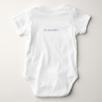 Süßes Lavendel-Wort-Ästhetik-Babyshorts | Flora