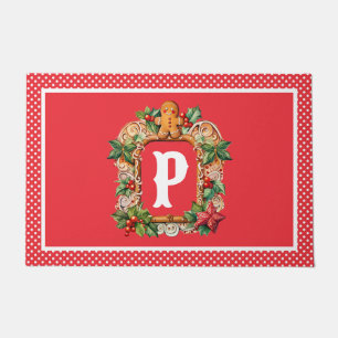 Süßes Lebkuchen Monogramm Fußmatte