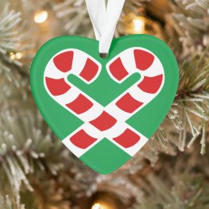 Süßes Lebkuchenherz individuelles Weihnachtsfoto Ornament