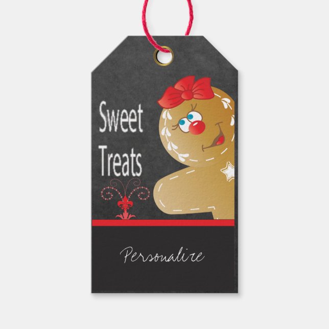 Süßes Leckerei Lebkuchen Geschenkanhänger (Vorderseite)