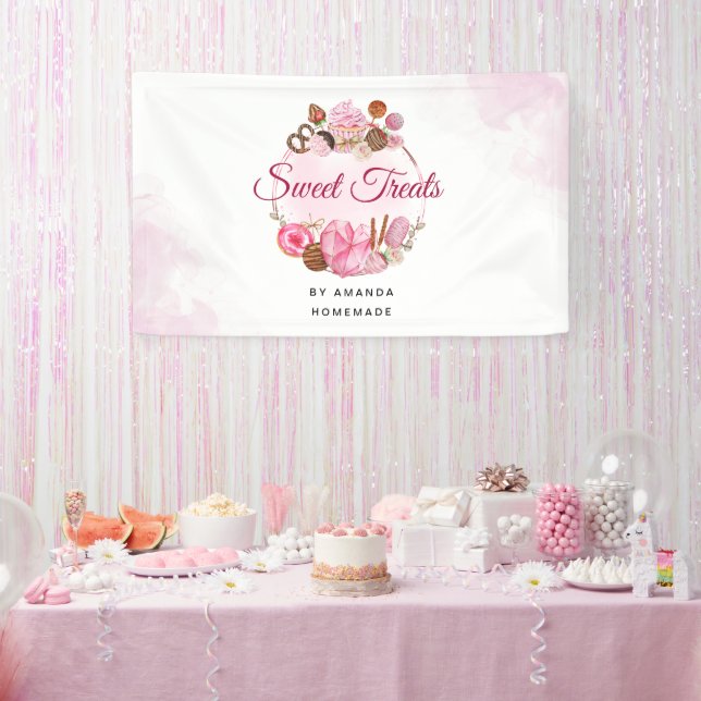Süßes Leckereien Bäckerei Banner (Party)