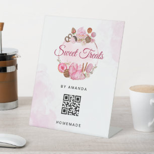 Süßes Leckereien Bäckerei Sockelschild