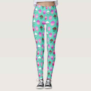 Süßes Leckereien Cupcakes Design Leggings