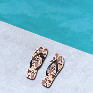 Süßes Leckereien Schokolade Donut Mocha Erdnuss Bu Flip Flops