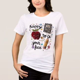 Süßes Lehrer Zurück Zur Schule T-Shirt Tri-Blend Shirt