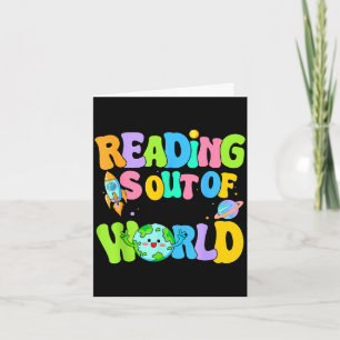 Süßes Lesen ist aus dieser Welt Weltraum Bücher Karte