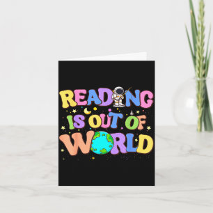Süßes Lesen ist aus dieser Welt Weltraum Bücher Karte