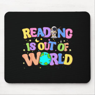 Süßes Lesen ist aus dieser Welt Weltraum-Bücher Mousepad