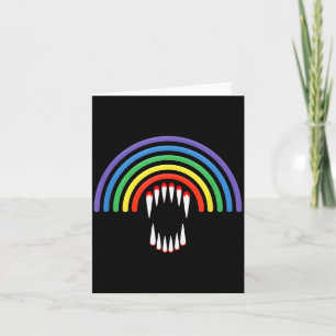 Süßes Lgbtq Vamre Lgbt Halloween Geist Regenbogen  Karte