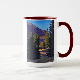 Süßes Licht in Crested Butte in Lila Blau Orange Tasse