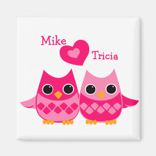 Süßes Liebe Owls Magnet
