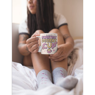 Süßes Liebe und Dessert-Tasse Kaffeetasse
