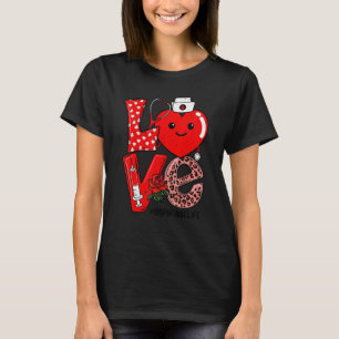 Süßes Liebesherz Stethoskop DSP Krankenschwester L T-Shirt