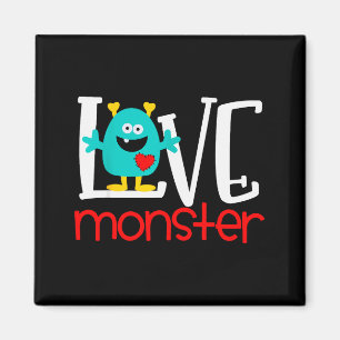Süßes Liebesmonster Valentinstag Magnet
