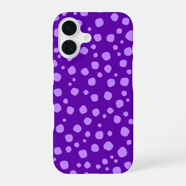 Süßes Lila iPhone 16 Hülle (Rückseite)