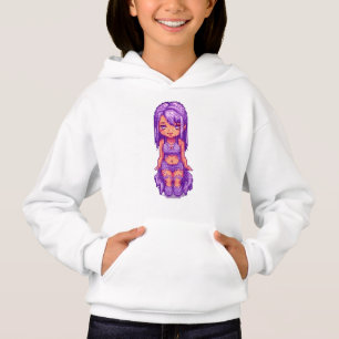 Süßes lila Mädchen Hoodie