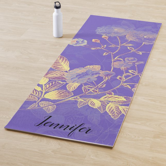 Süßes LILA personalisiertes Yoga Mat Yogamatte (Beispiel)