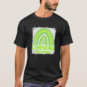 Süßes Limettengrünes Band Boho Regenbogen Lymphom T-Shirt