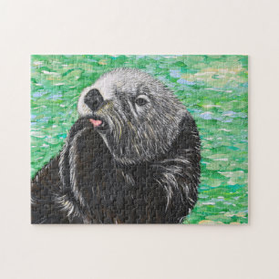 Süßes Little Sea Otter Gemälde