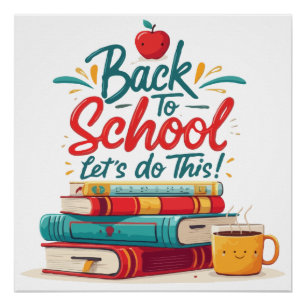 Süßes "Los Gehts" Motivierend für den Schulbeginn Poster